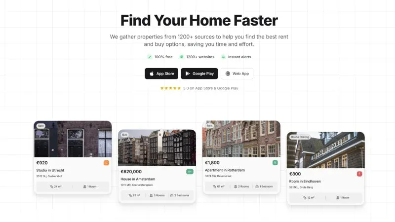 Huisly App Interface